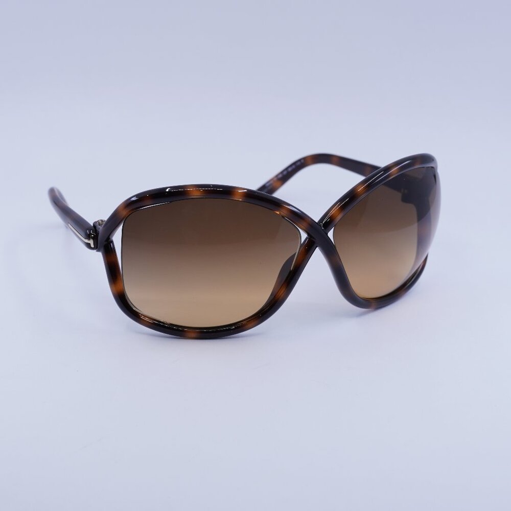Tom Ford Bettina FT1068 52F Sunglasses Havana Geometric Frame, Brown Lenses